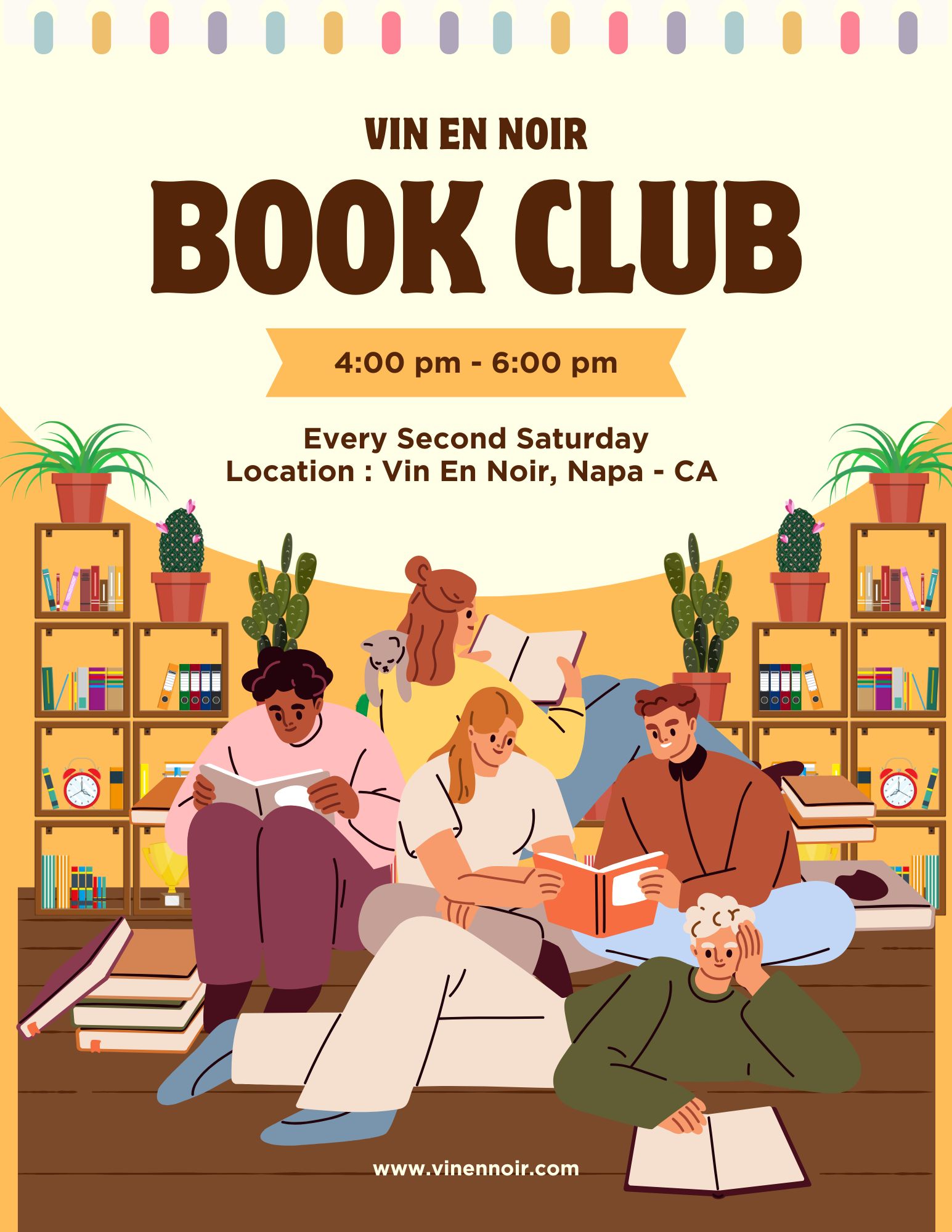 Books and Bottles - Vin's Book Club Gathering